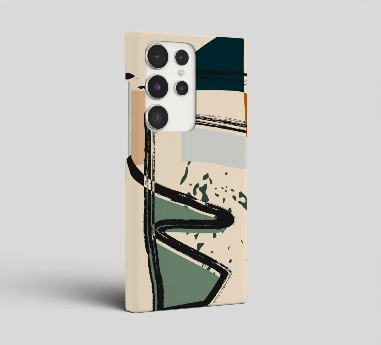 Abstract shapes and bold lines cover samsung da LisaArtes