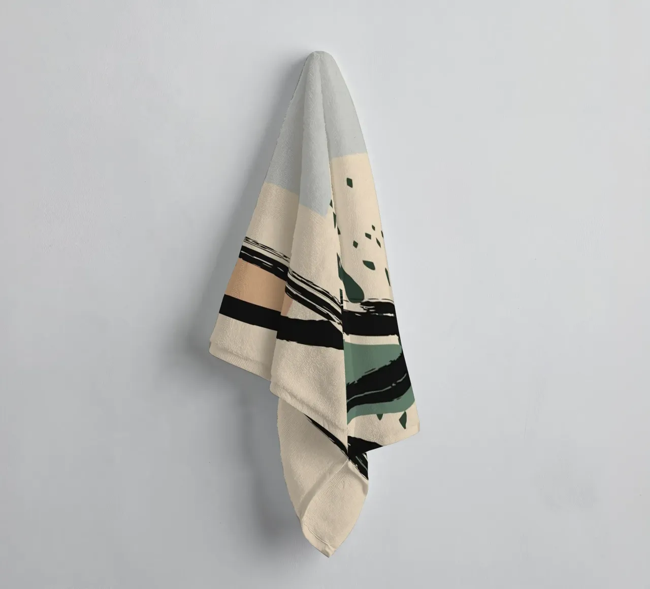 Abstract shapes and bold lines towel by LisaArtes