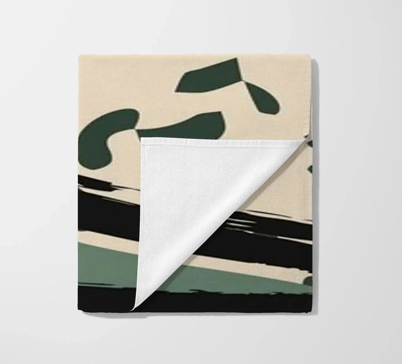 Abstract shapes and bold lines beach towel by LisaArtes
