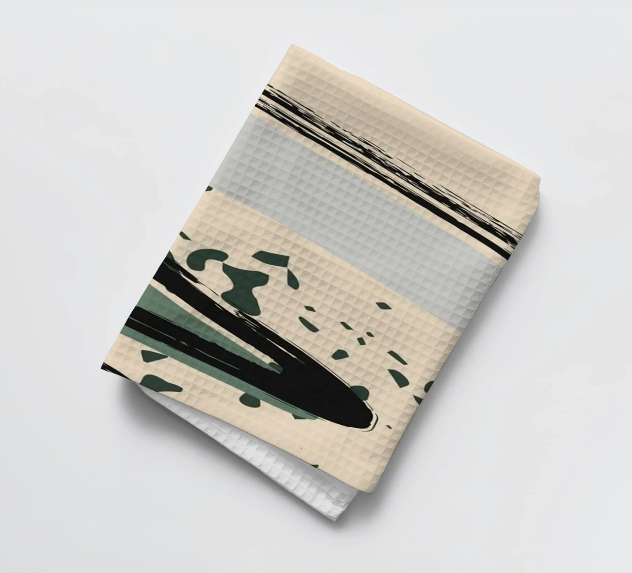 Abstract shapes and bold lines tea towel by LisaArtes