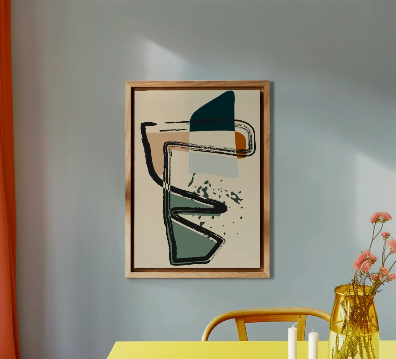 Abstract shapes and bold lines alluminio dibond da LisaArtes