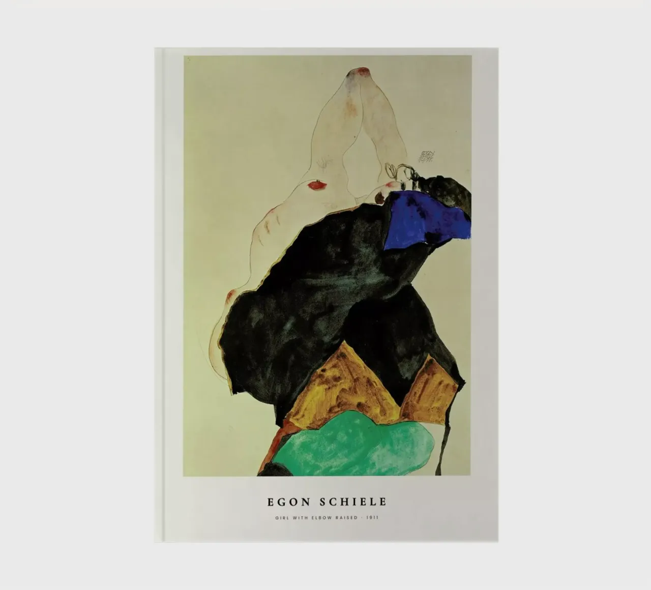 Schiele - Girl with Elbow Raised notebook by ARTOTHEK