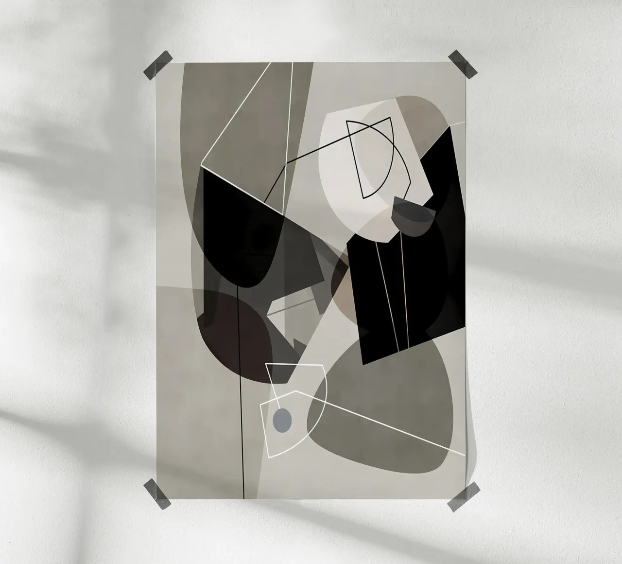 Arte minimale 107 poster con telaio in plastica da Aiden Garcia