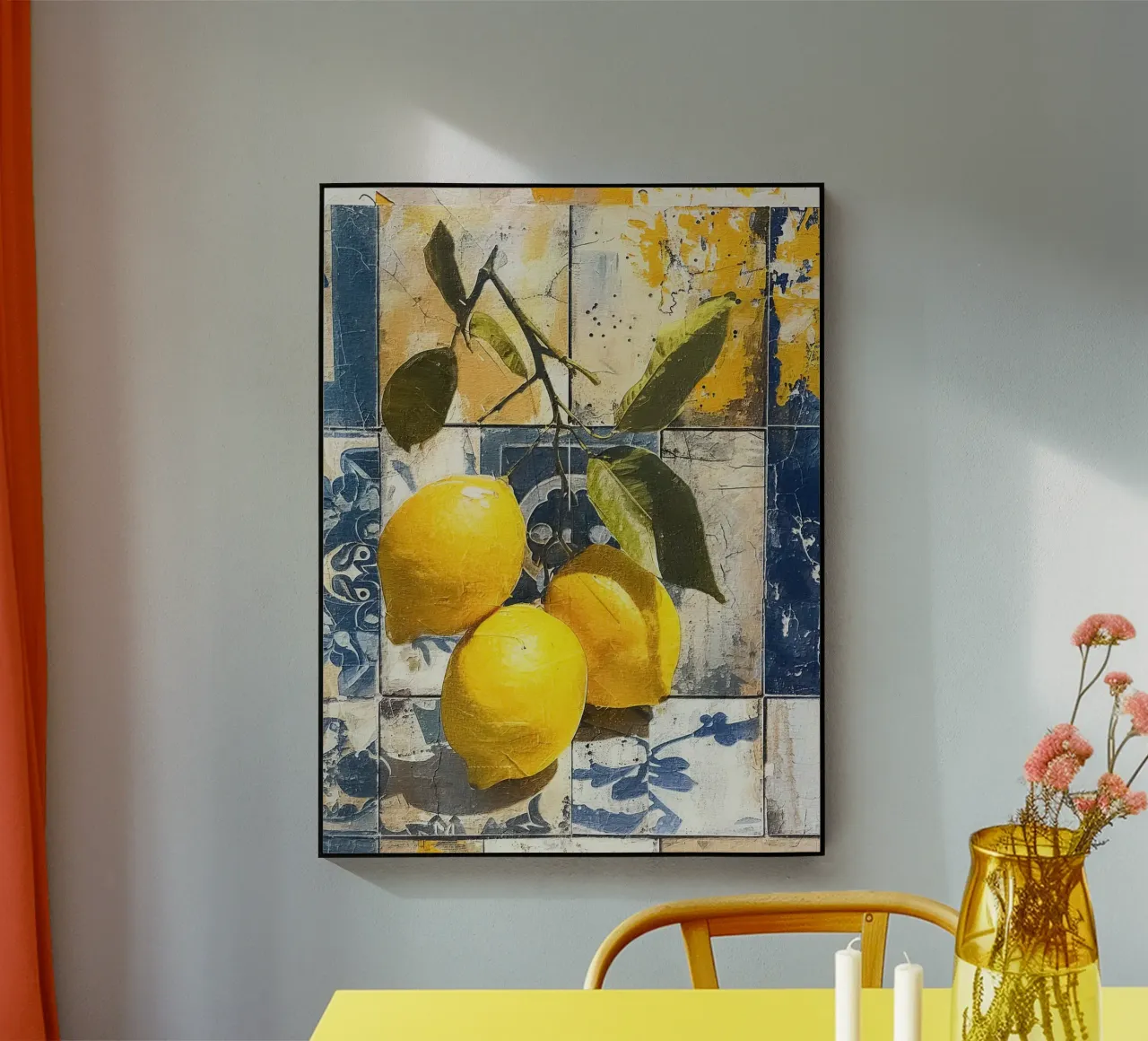 Three bright yellow lemons plexiglass da LisaArtes