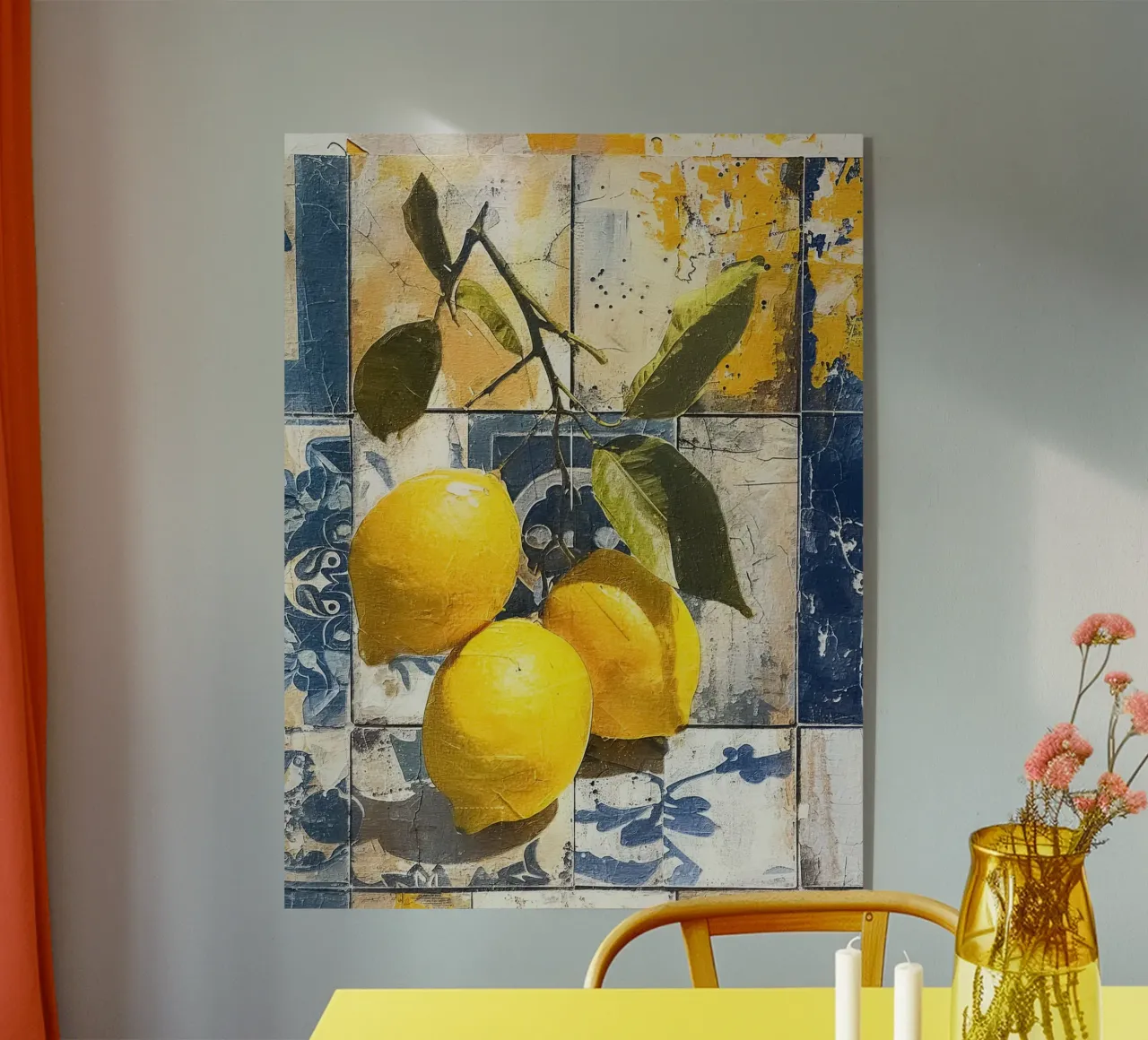 Three bright yellow lemons plexiglass da LisaArtes