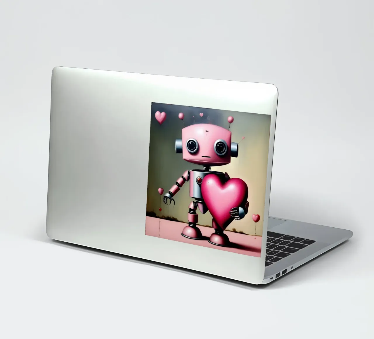 Robots con corazón_18 pegatina de Pink- und LoveArt by LK