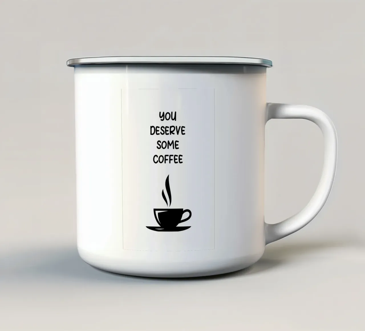 citazioni sul caffè tazza in smalto da Bartosz Powalka