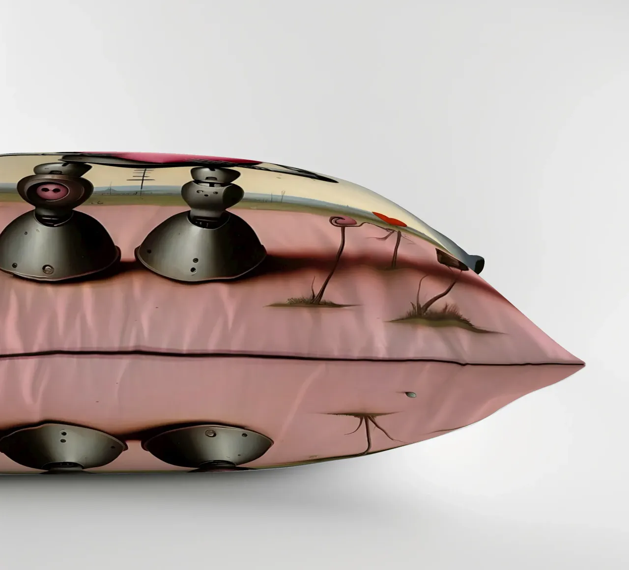 Roboter mit Herz_20 Kissen von Pink- und LoveArt by LK