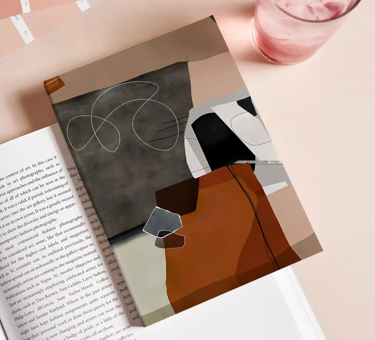 Modern abstract 78 notebook by Aiden Garcia