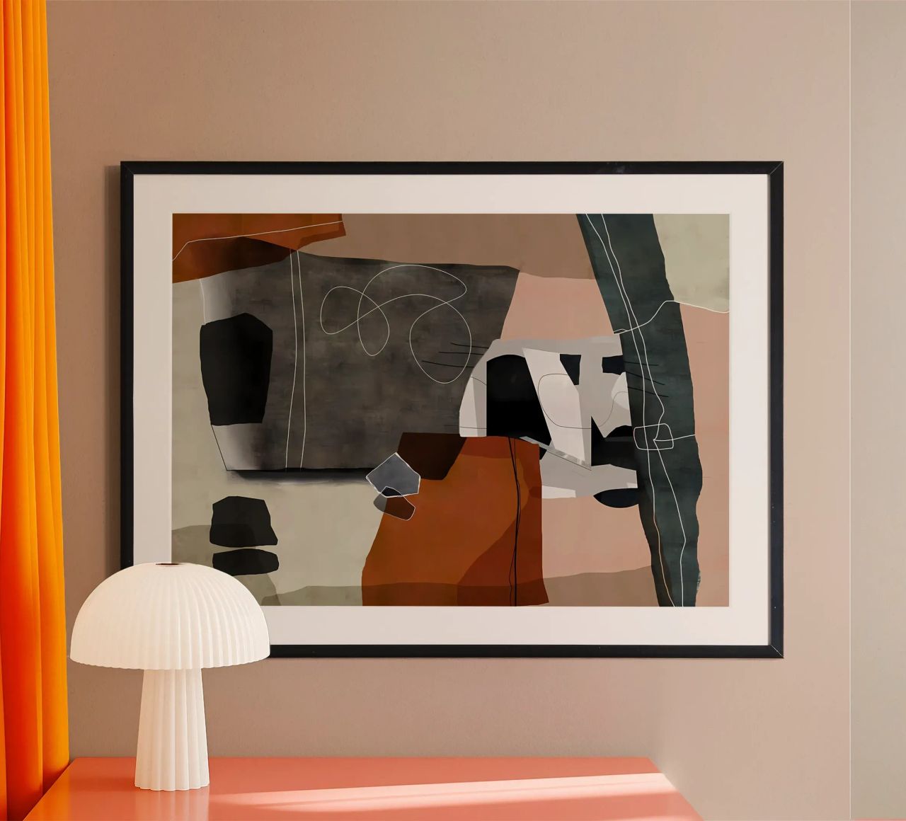 Abstrait moderne 78 poster de Aiden Garcia