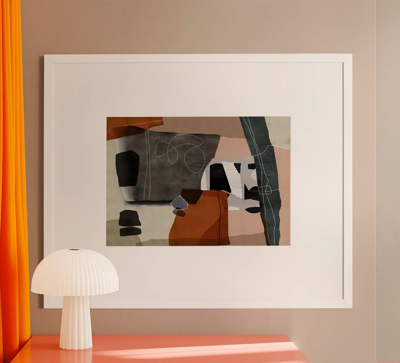 Abstrait moderne 78 poster de Aiden Garcia