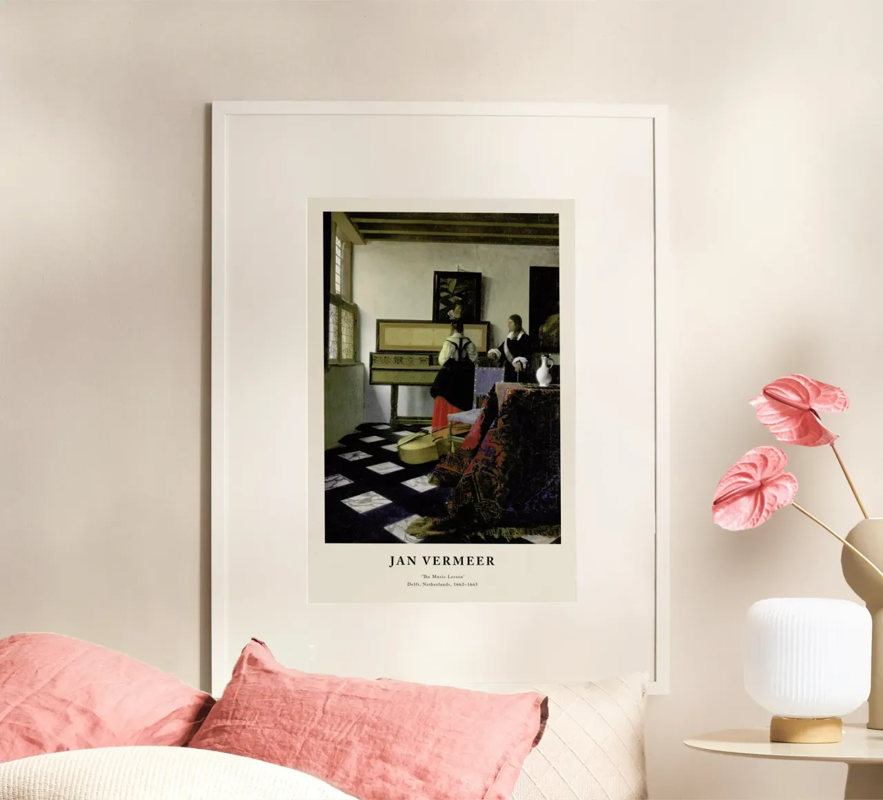 Jan Vermeer - The Music Lesson poster da ARTOTHEK