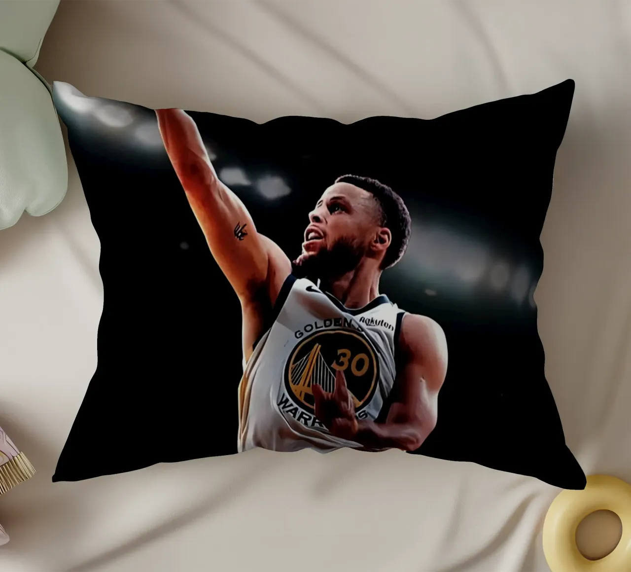 S. Curry cuscino da Low poly art