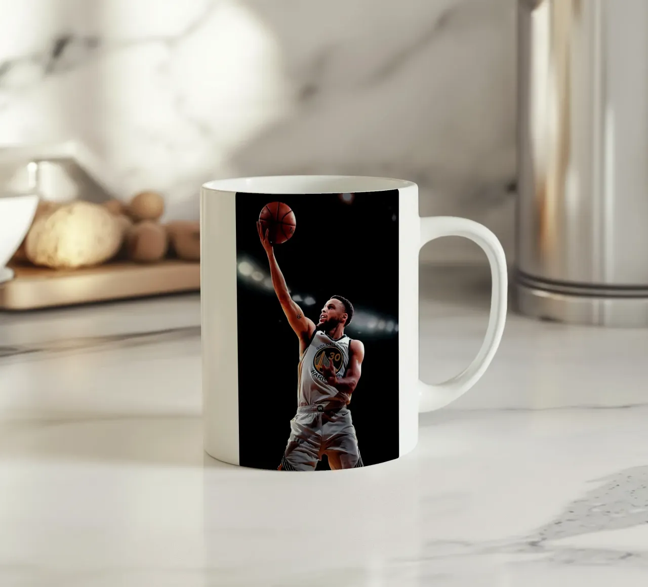 S. Curry tazza in ceramica da Low poly art