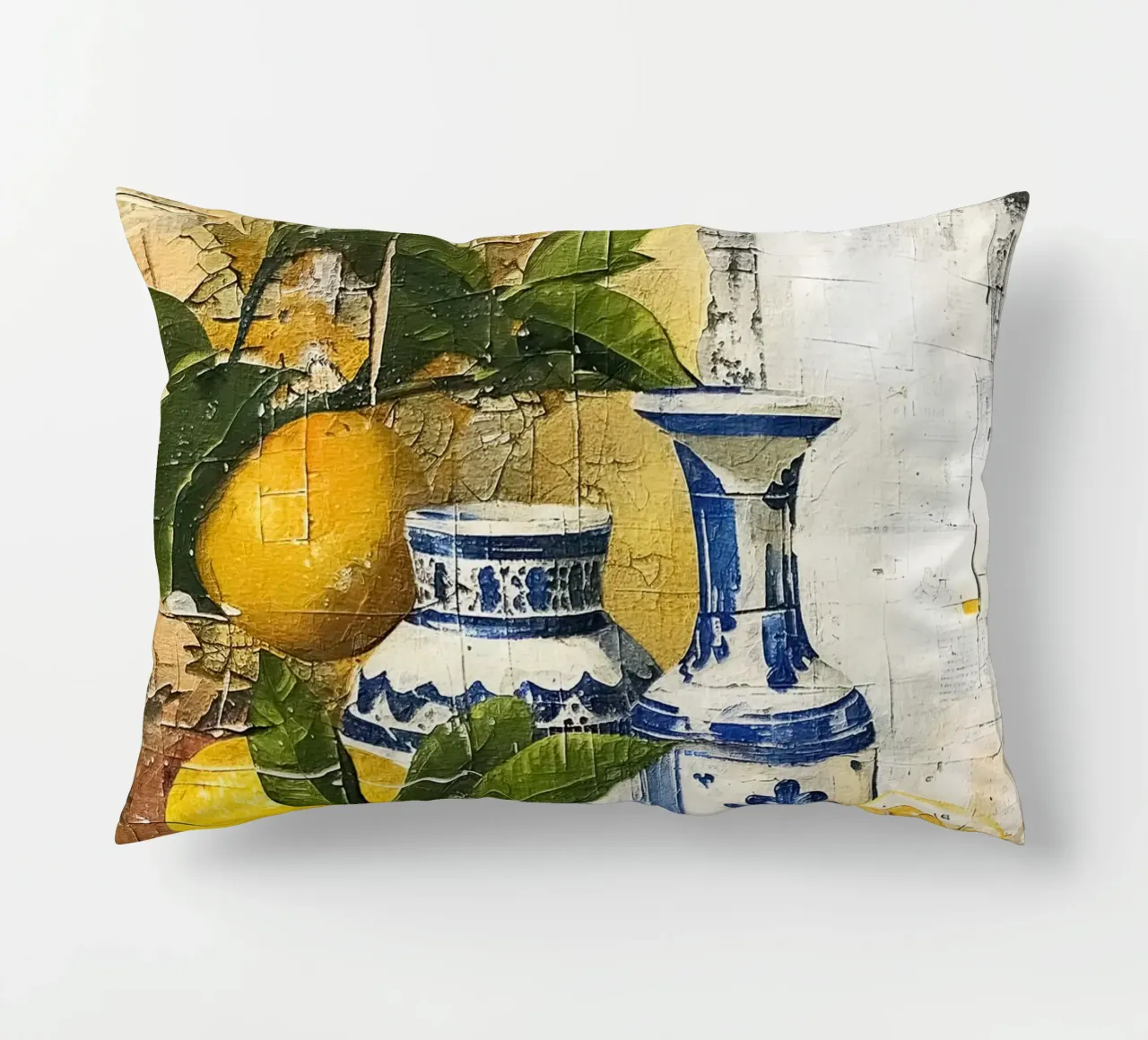 Lemons and vases cuscino da LisaArtes