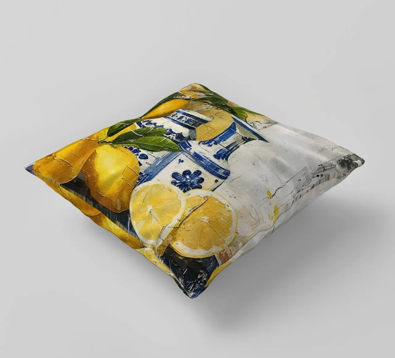 Lemons and vases cuscino da LisaArtes