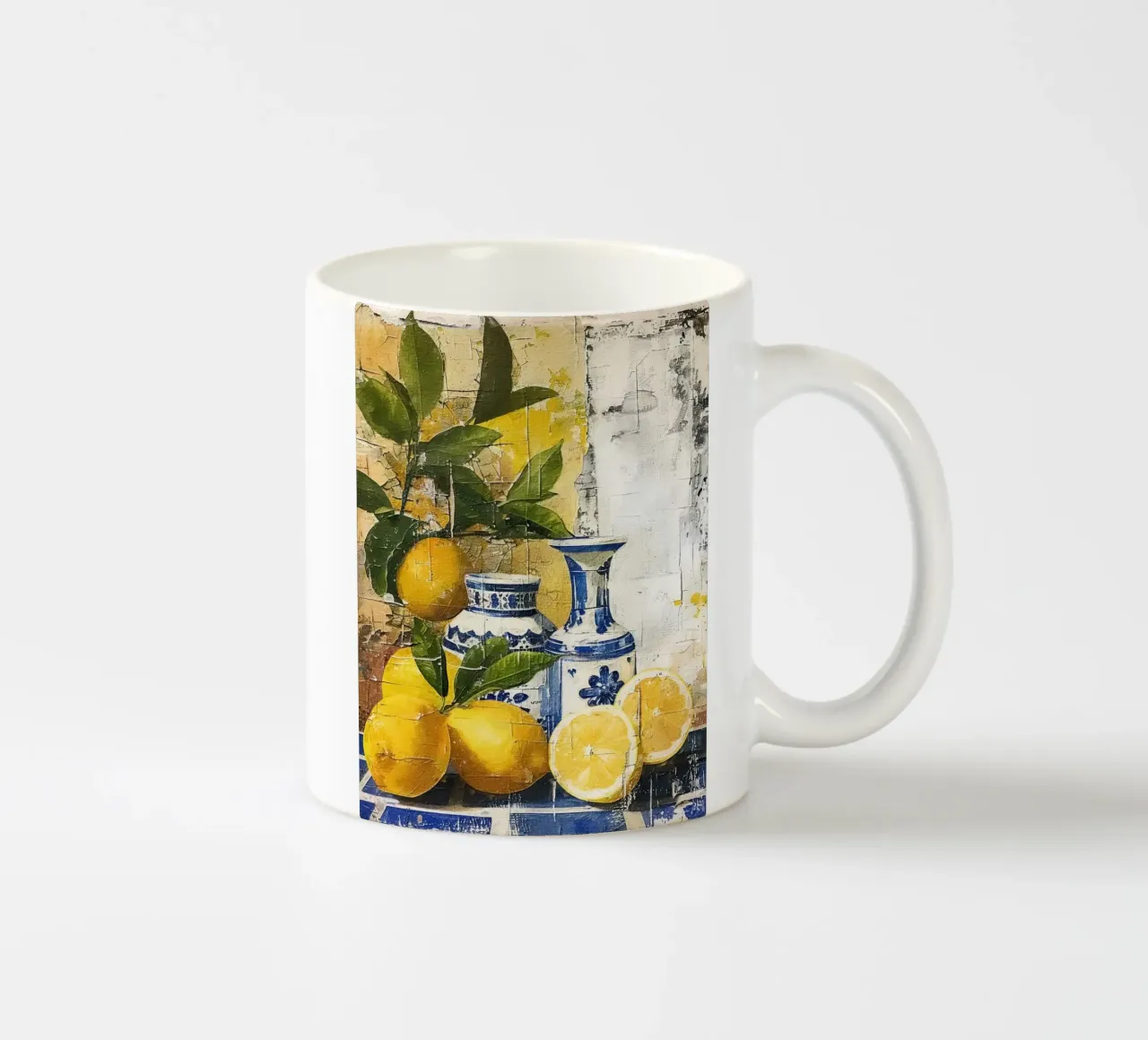 Lemons and vases tazza in ceramica da LisaArtes