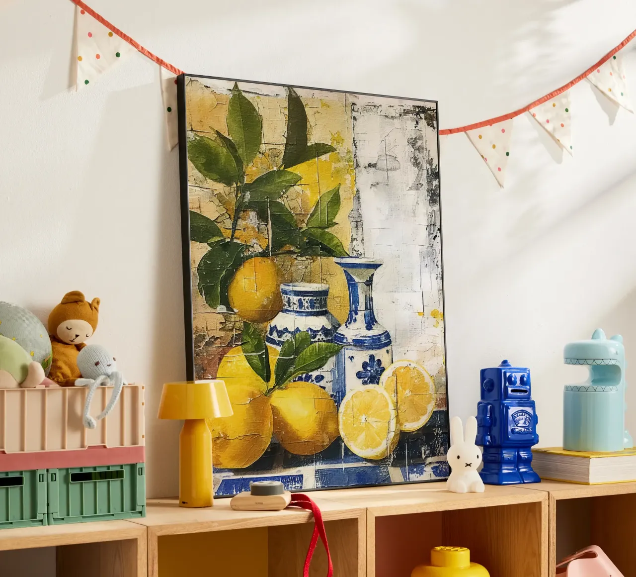 Lemons and vases alluminio dibond da LisaArtes
