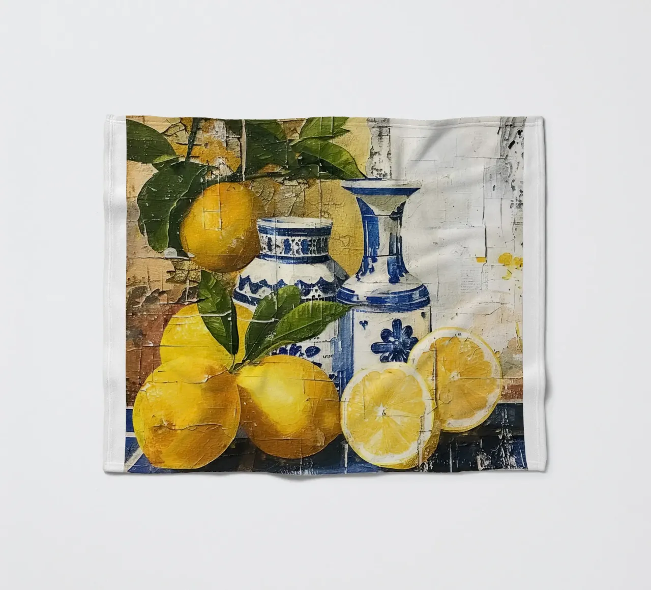 Lemons and vases coperta in pile da LisaArtes