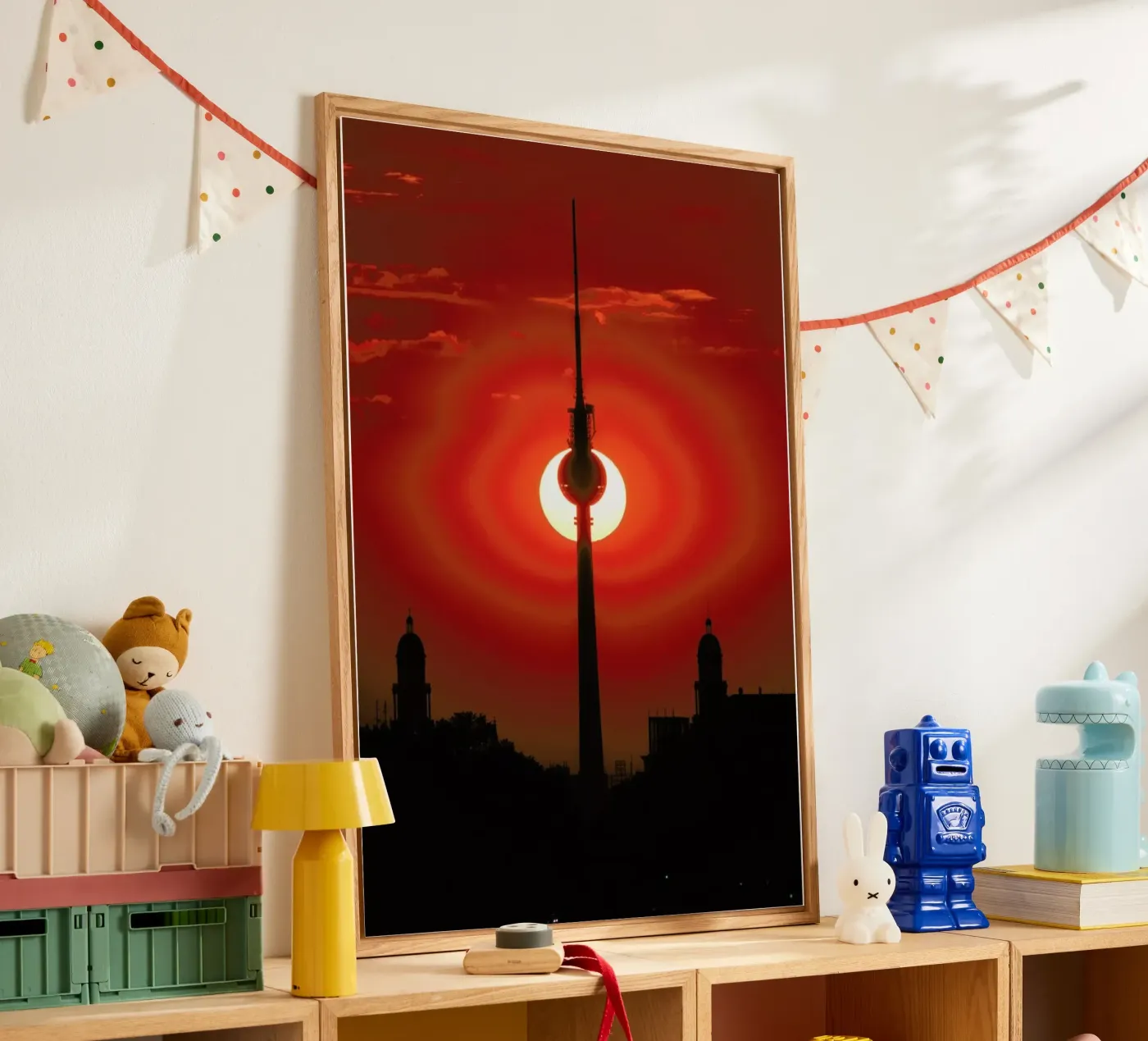 Berlin - Partial Eclipse - Jean Claude Castor acryl van Pictufy