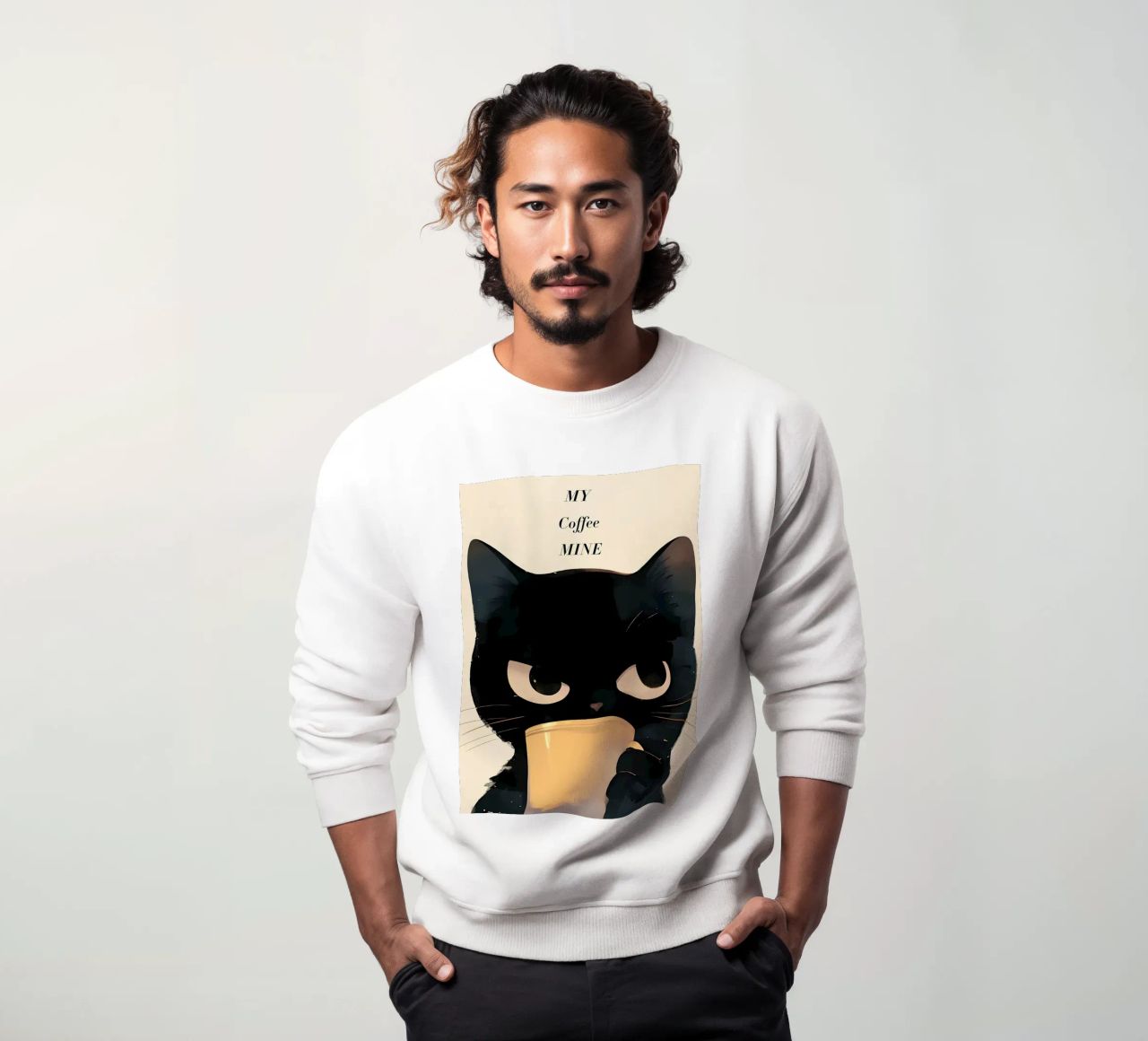 Caffè Grumpy Cat felpa da Bartosz Powalka