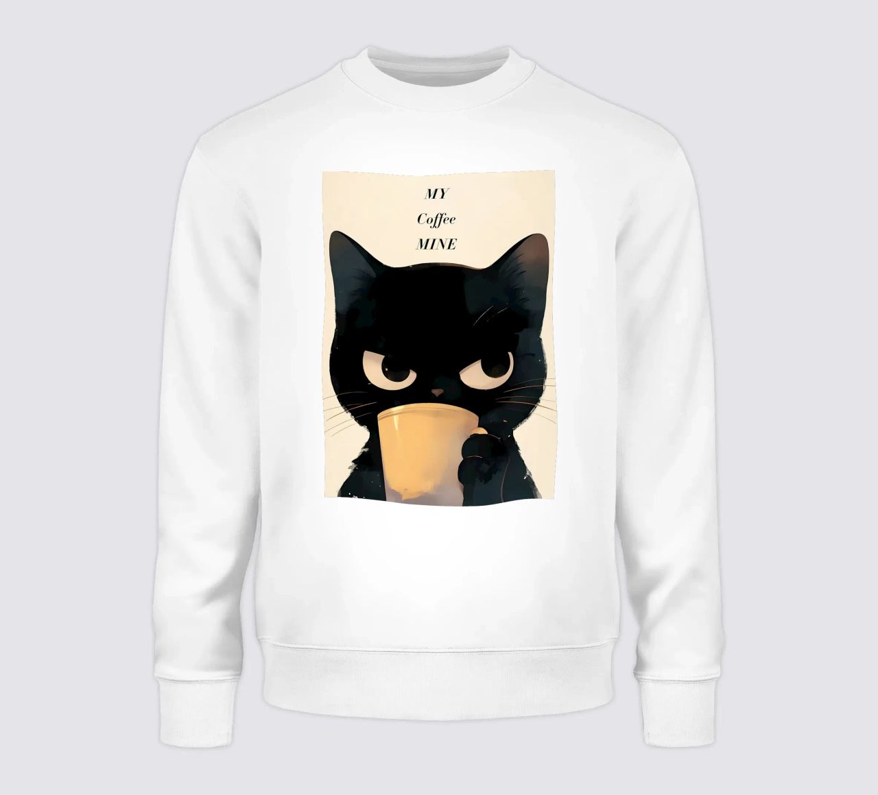 Caffè Grumpy Cat felpa da Bartosz Powalka