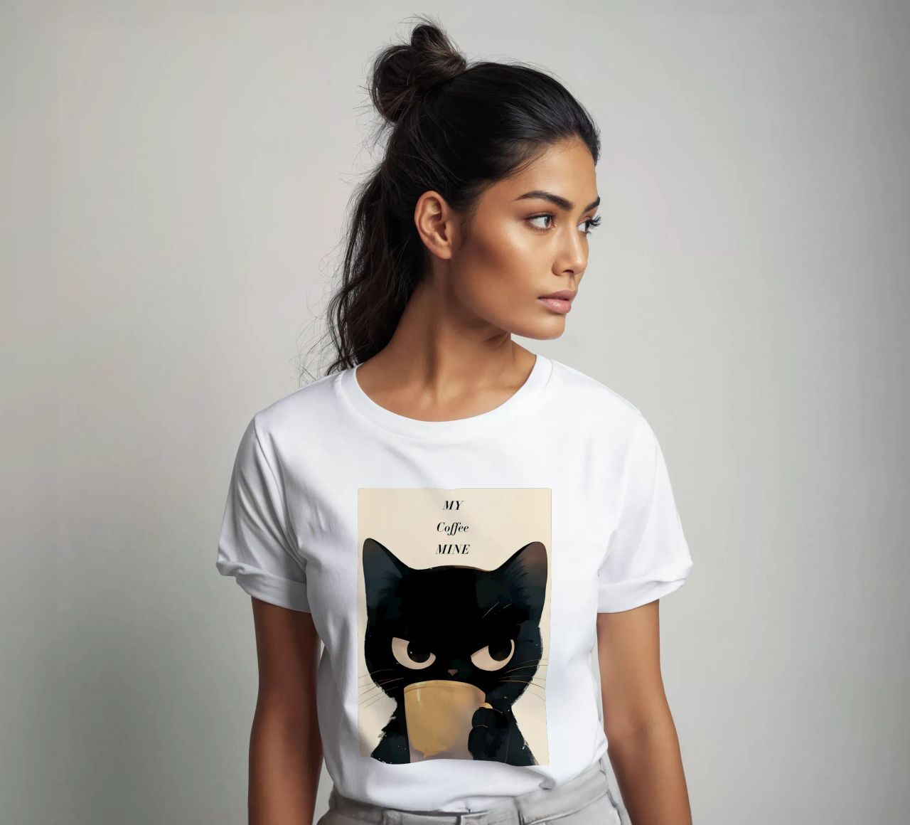 Caffè Grumpy Cat t-shirt da Bartosz Powalka