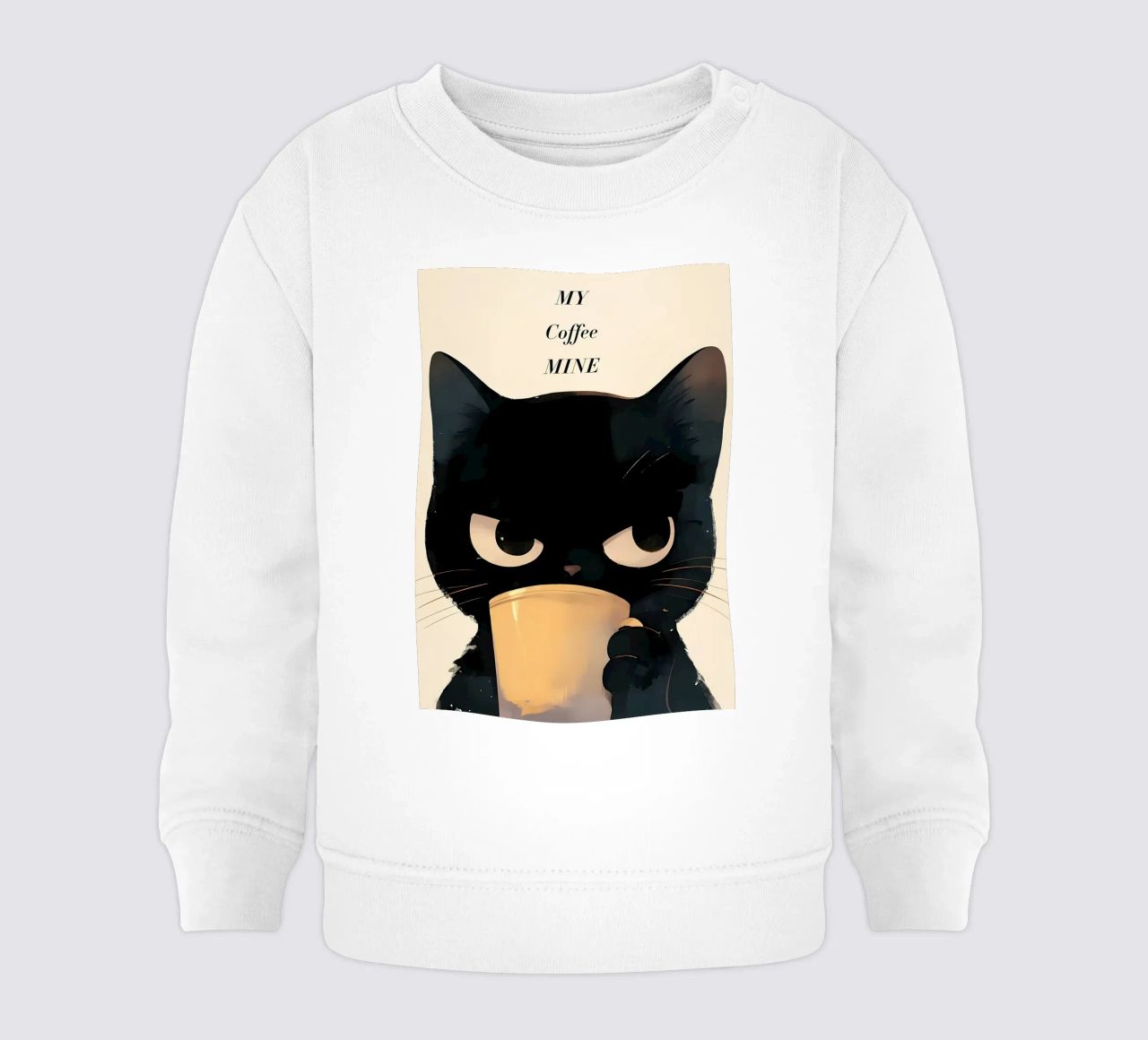 Caffè Grumpy Cat felpa neonato da Bartosz Powalka