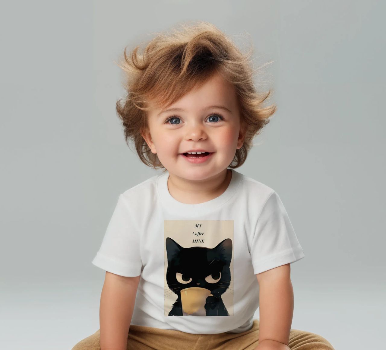 Caffè Grumpy Cat maglietta neonato da Bartosz Powalka