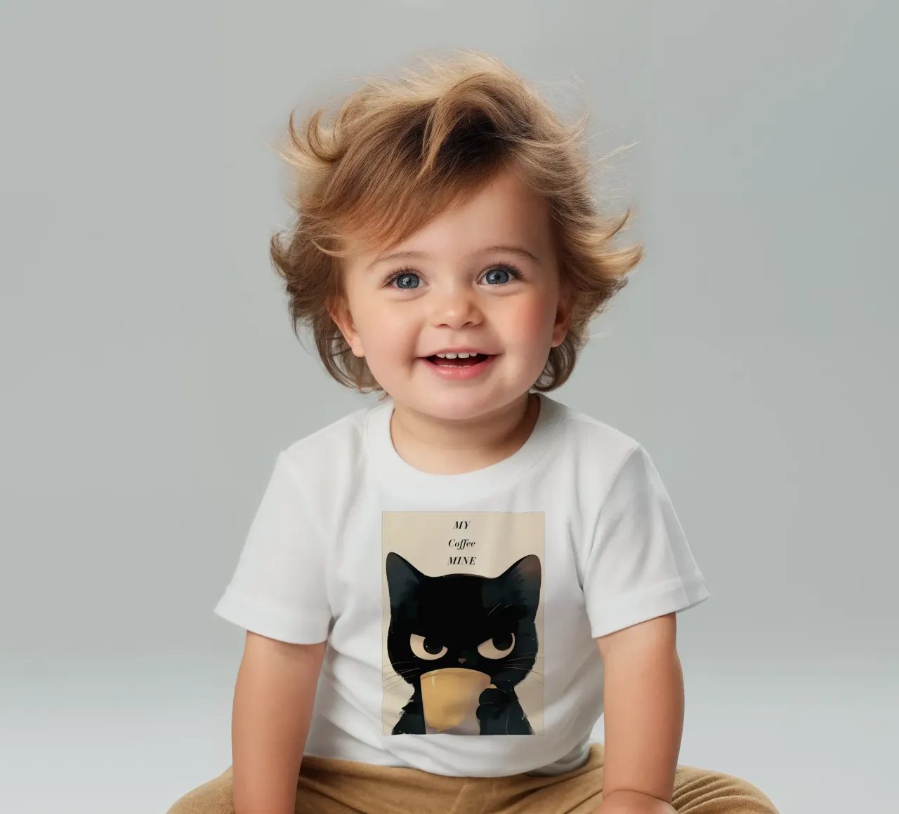 Caffè Grumpy Cat maglietta neonato da Bartosz Powalka