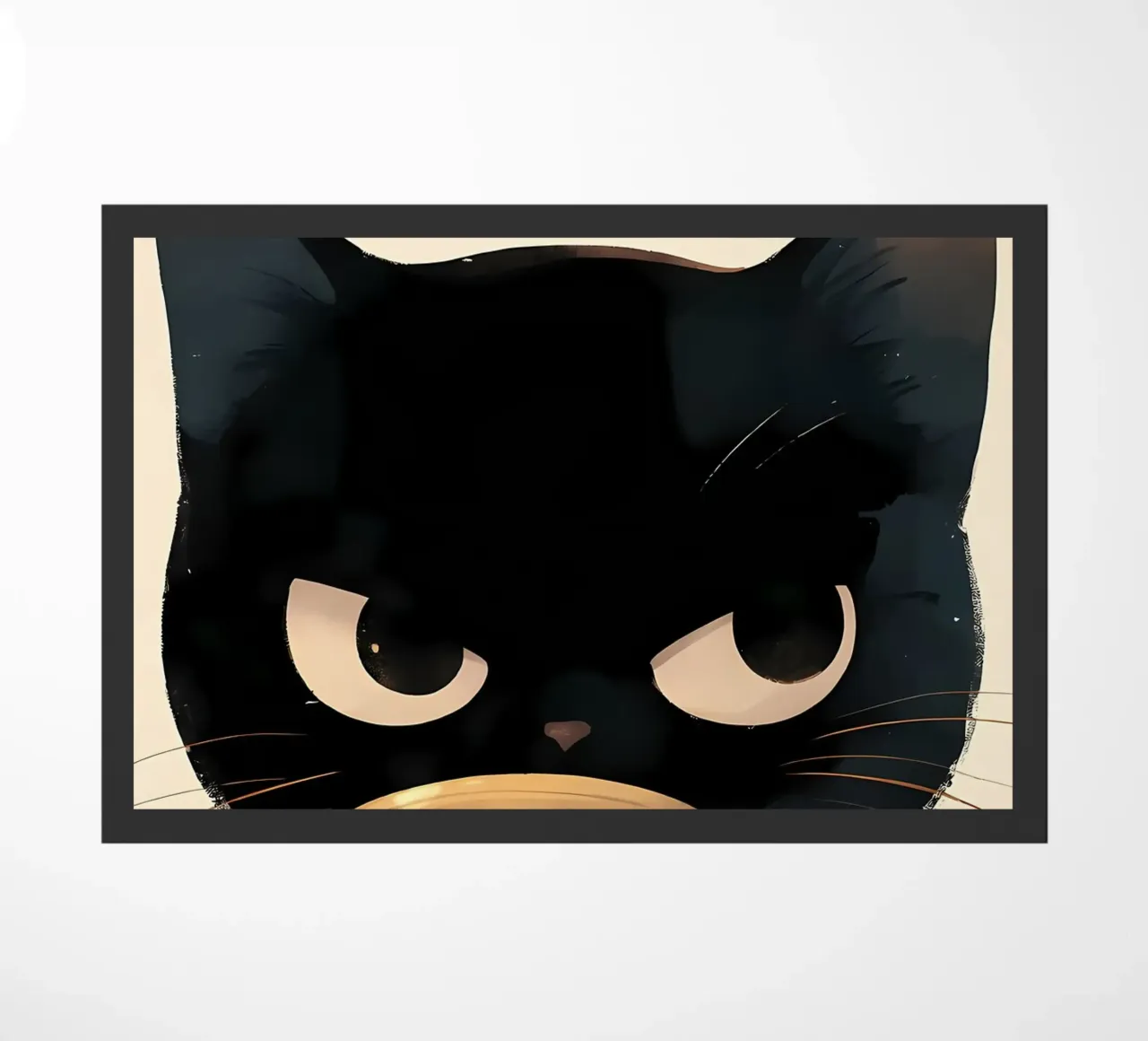 Grumpy Cat Kaffee Fußmatte von Bartosz Powalka
