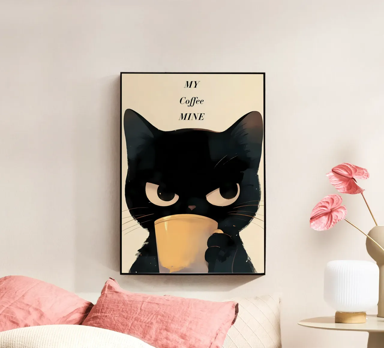 Grumpy Cat Kaffee Acryl-Glas von Bartosz Powalka