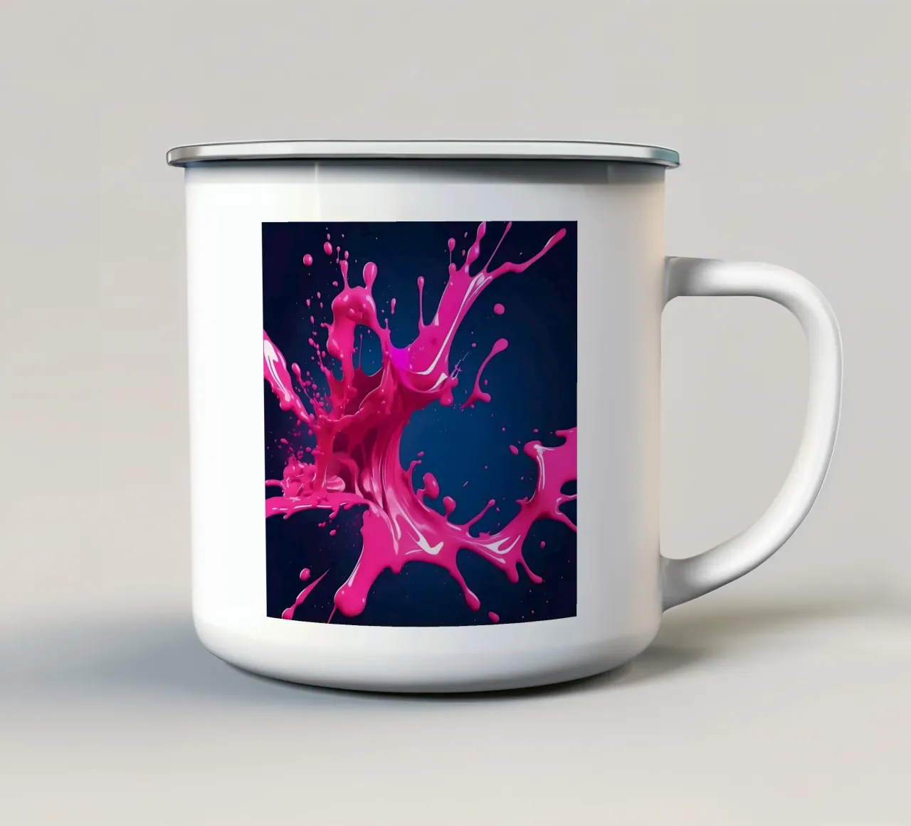 Colore splash_1 tazza in smalto da Pink- und LoveArt by LK