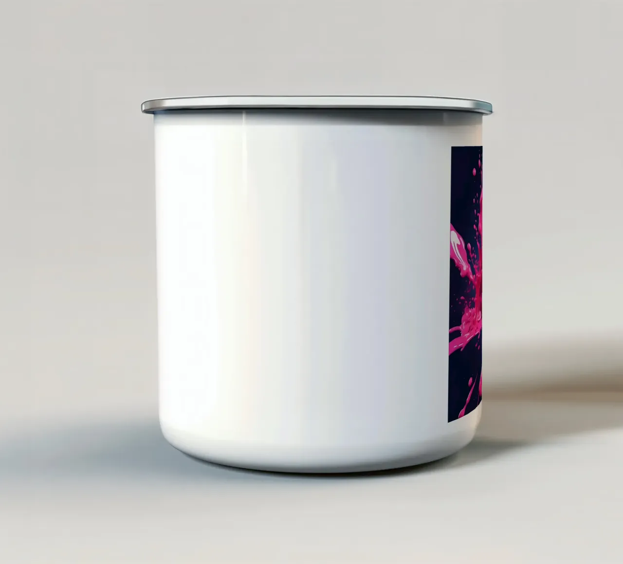 Colore splash_1 tazza in smalto da Pink- und LoveArt by LK