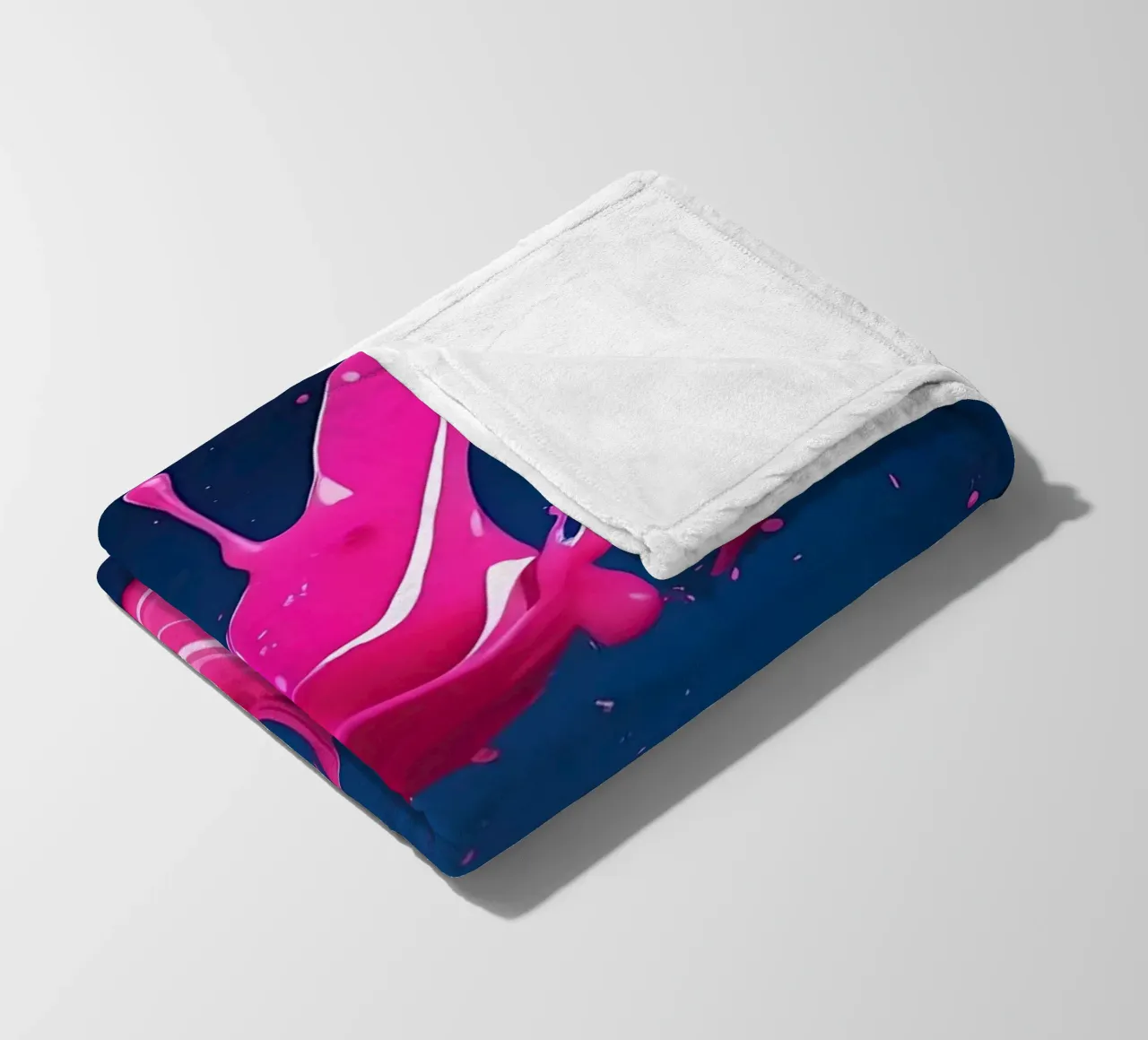 Colore splash_1 coperta in pile da Pink- und LoveArt by LK