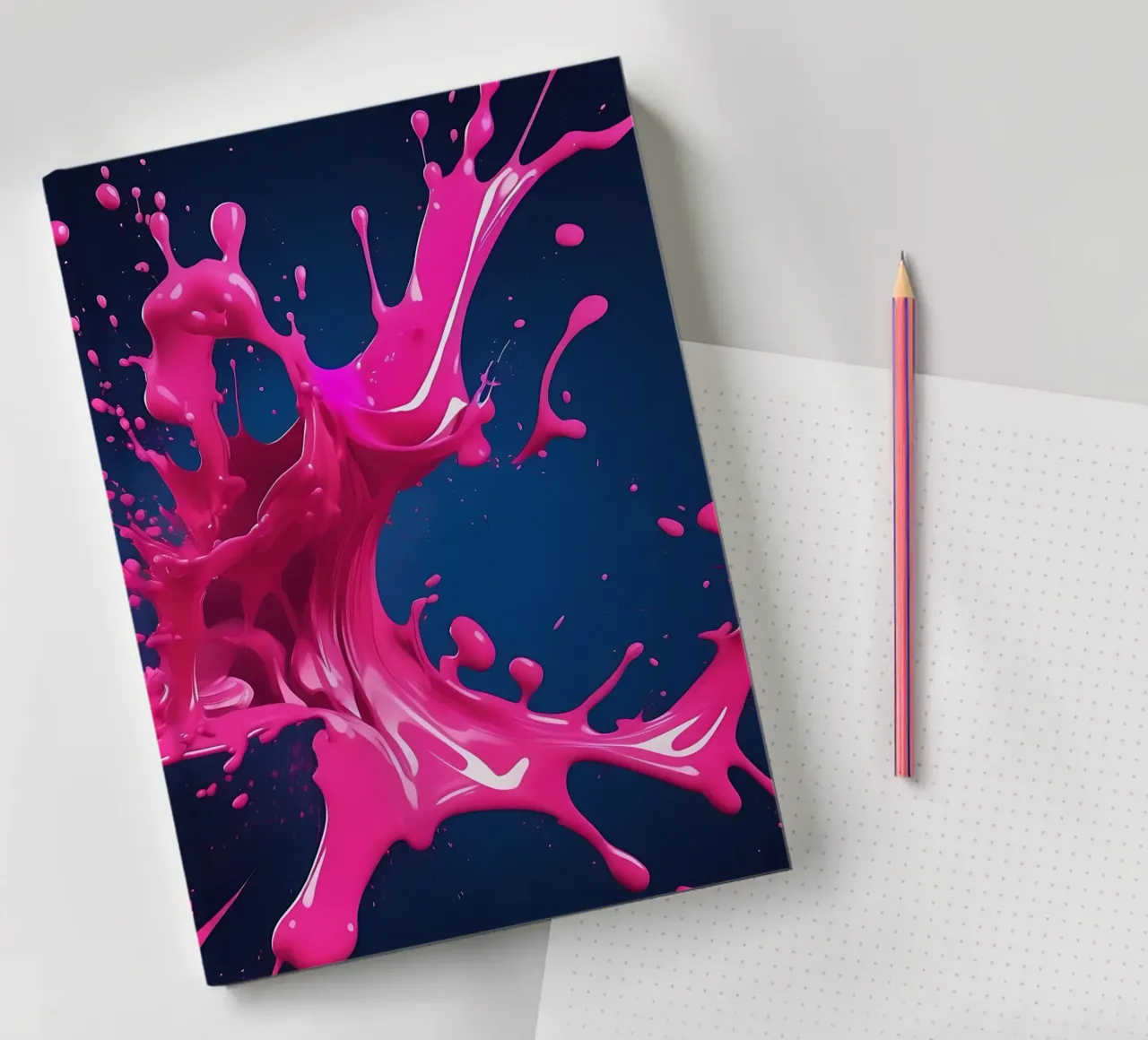 Colour splash_1 notebook by Pink- und LoveArt by LK
