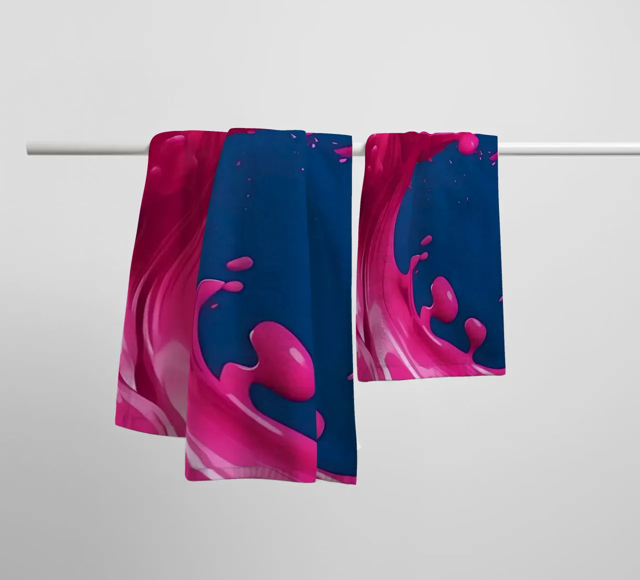 Colour splash_1 towel by Pink- und LoveArt by LK