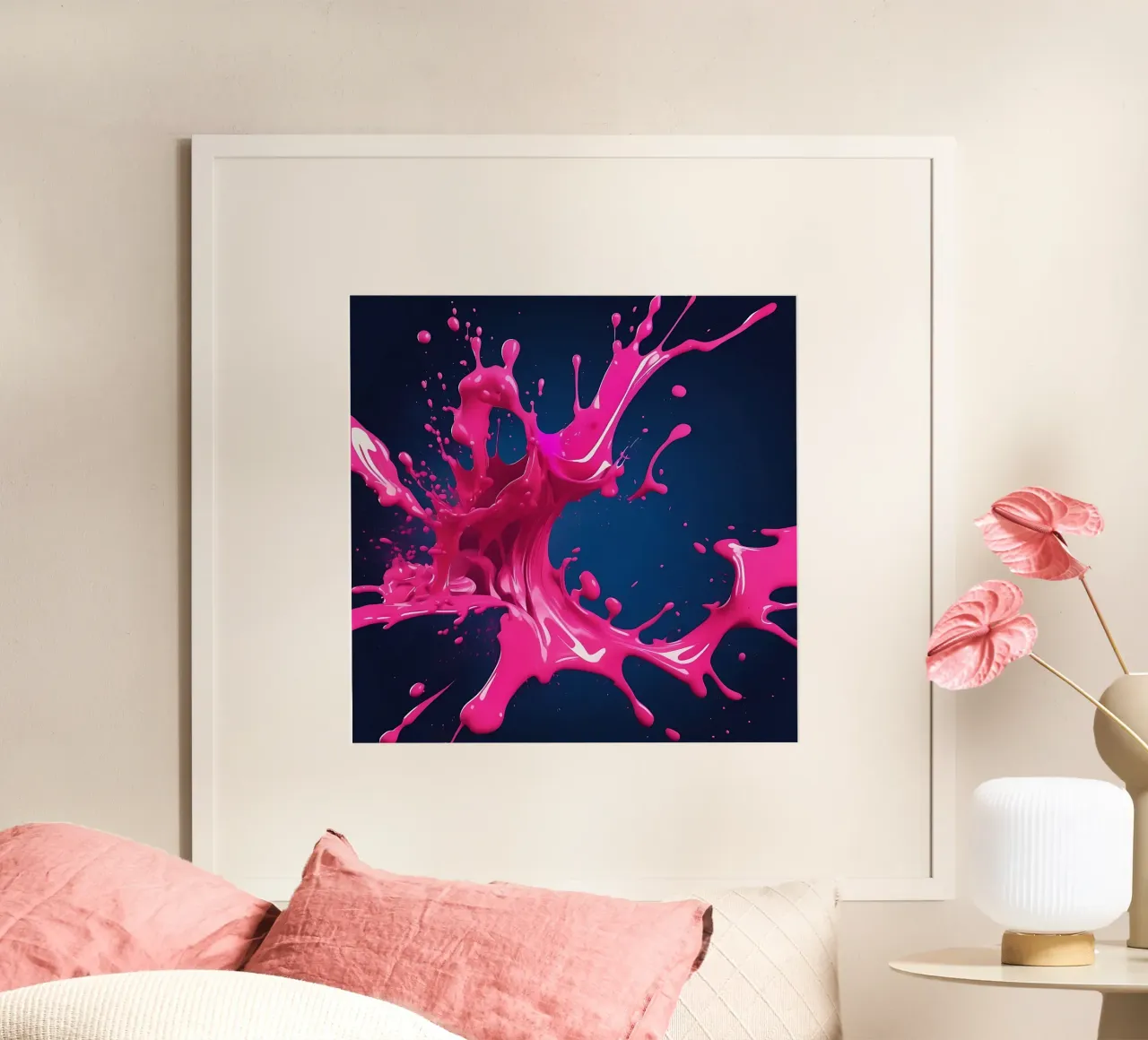 Colore splash_1 poster da Pink- und LoveArt by LK