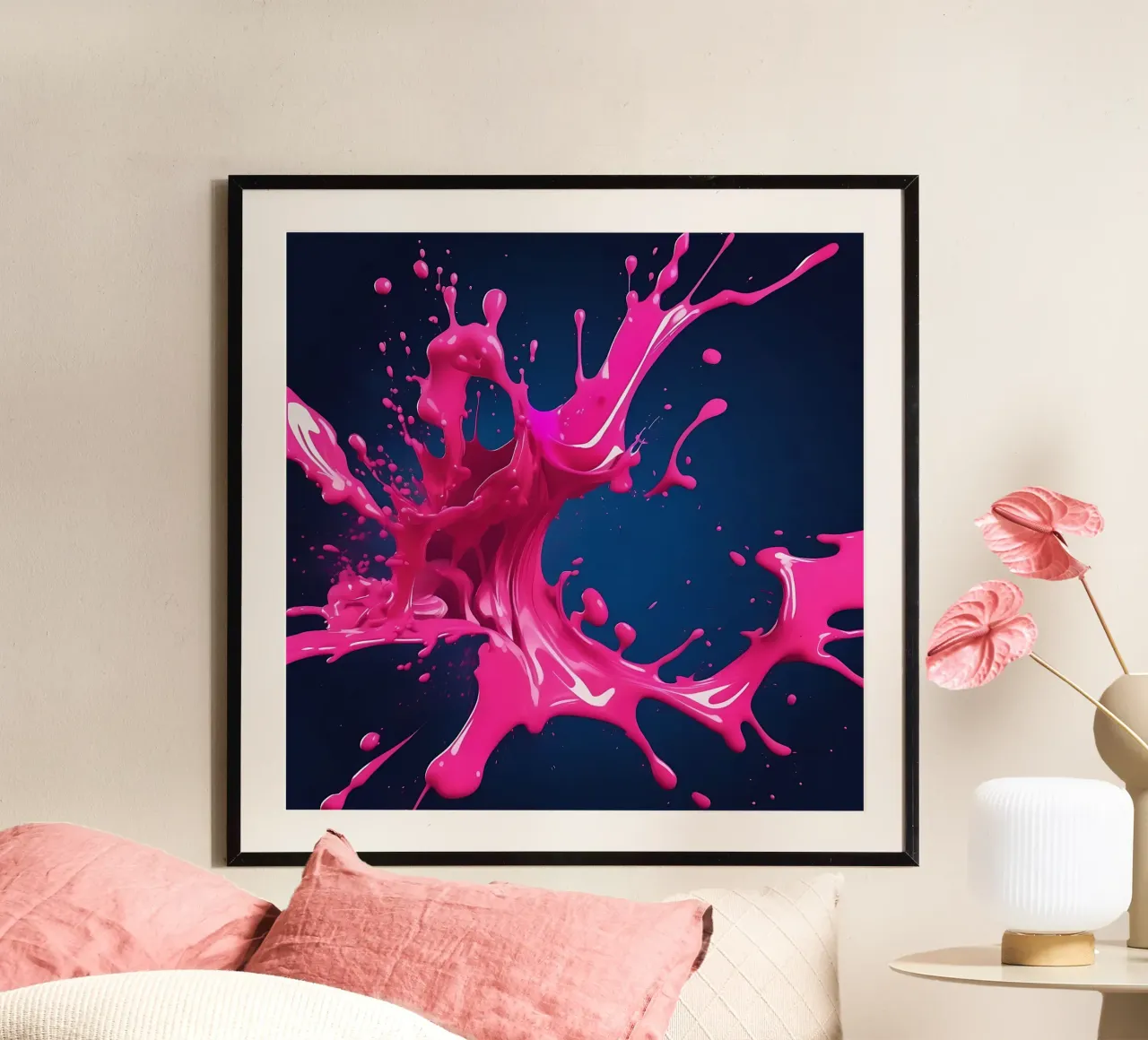 Colore splash_1 poster da Pink- und LoveArt by LK