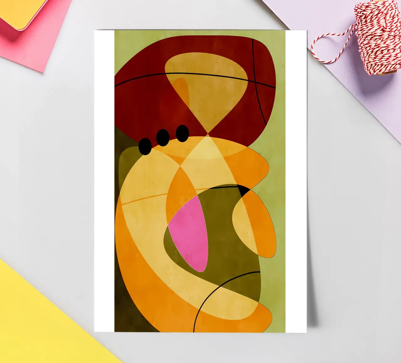 Mid Century 52 sticker sheet by Aiden Garcia