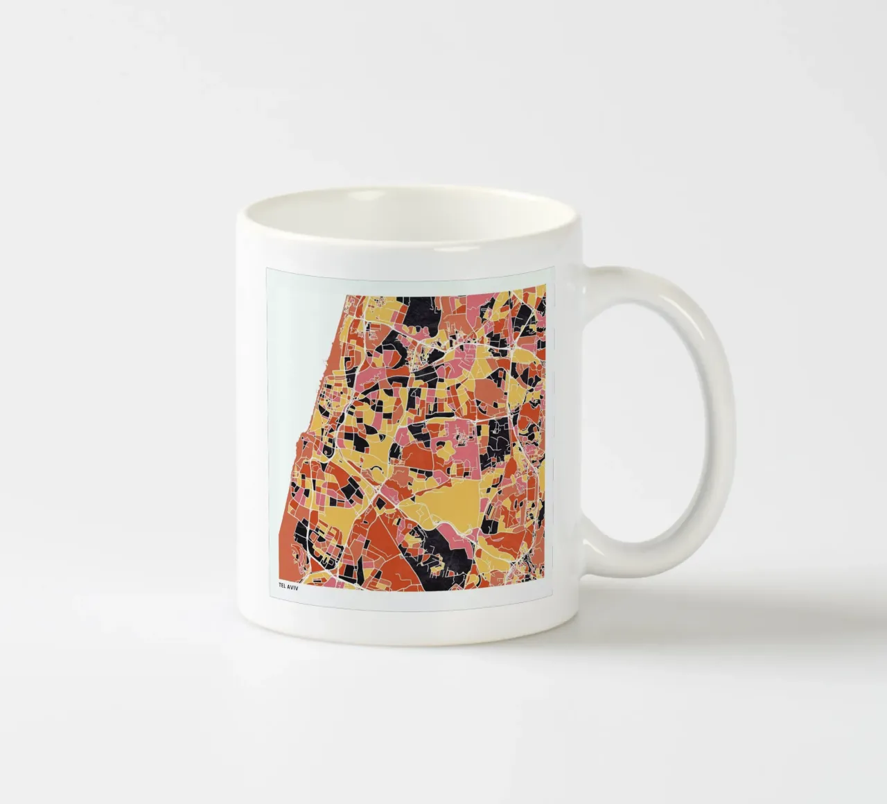 Tel Aviv II tazza in ceramica da The Cartography Collection