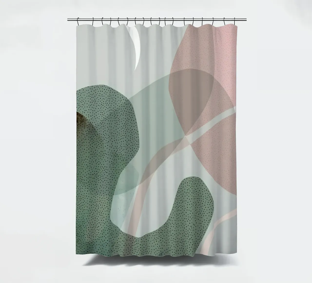 Mid Century Modern Vibe shower curtain by Aiden Garcia