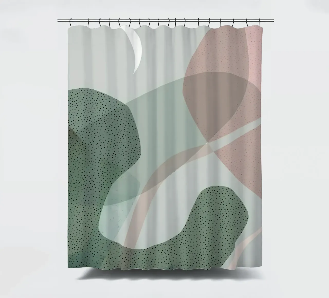 Mid Century Modern Vibe shower curtain by Aiden Garcia