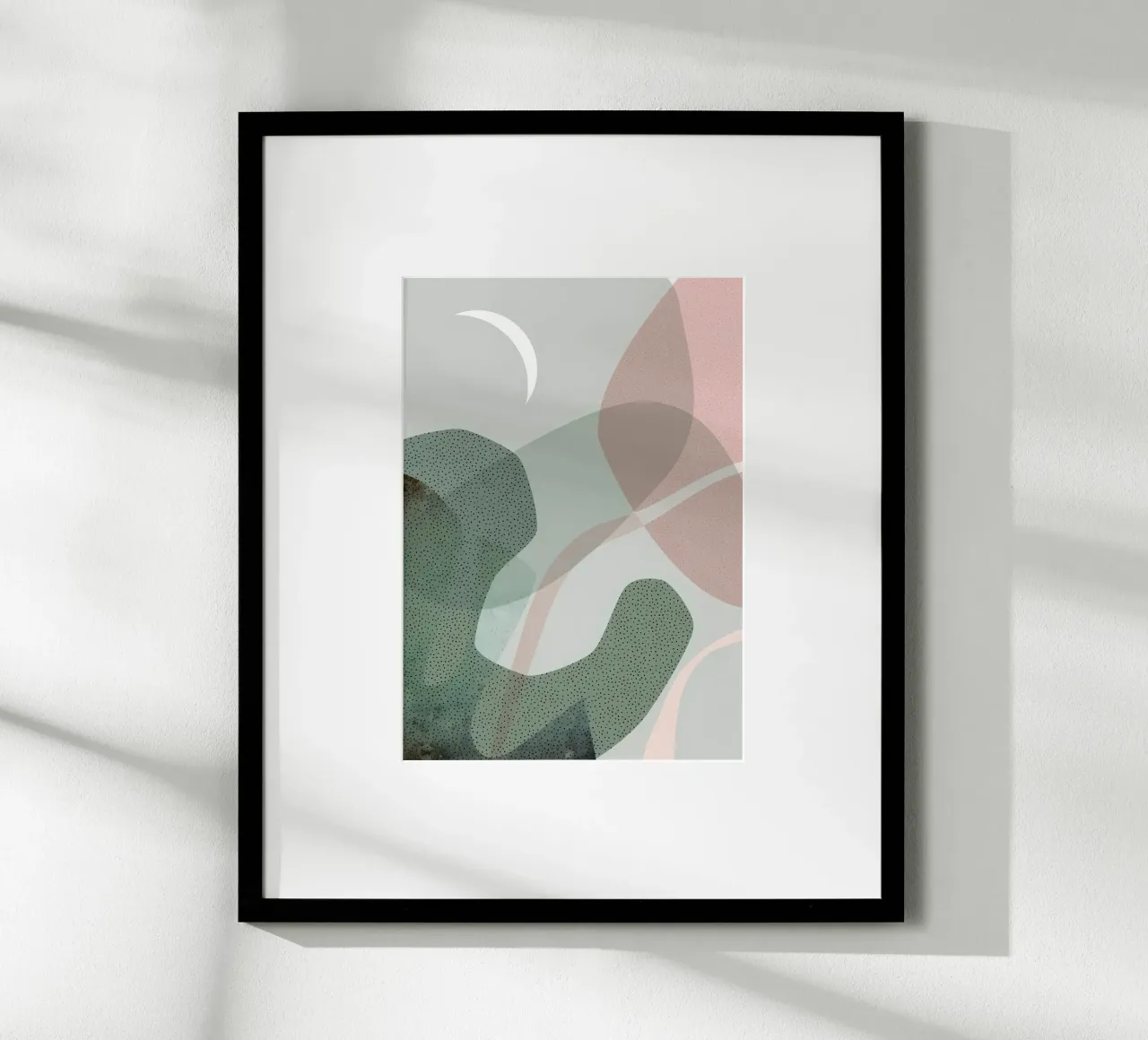 Estilo moderno de mediados de siglo poster con marco de plástico de Aiden Garcia