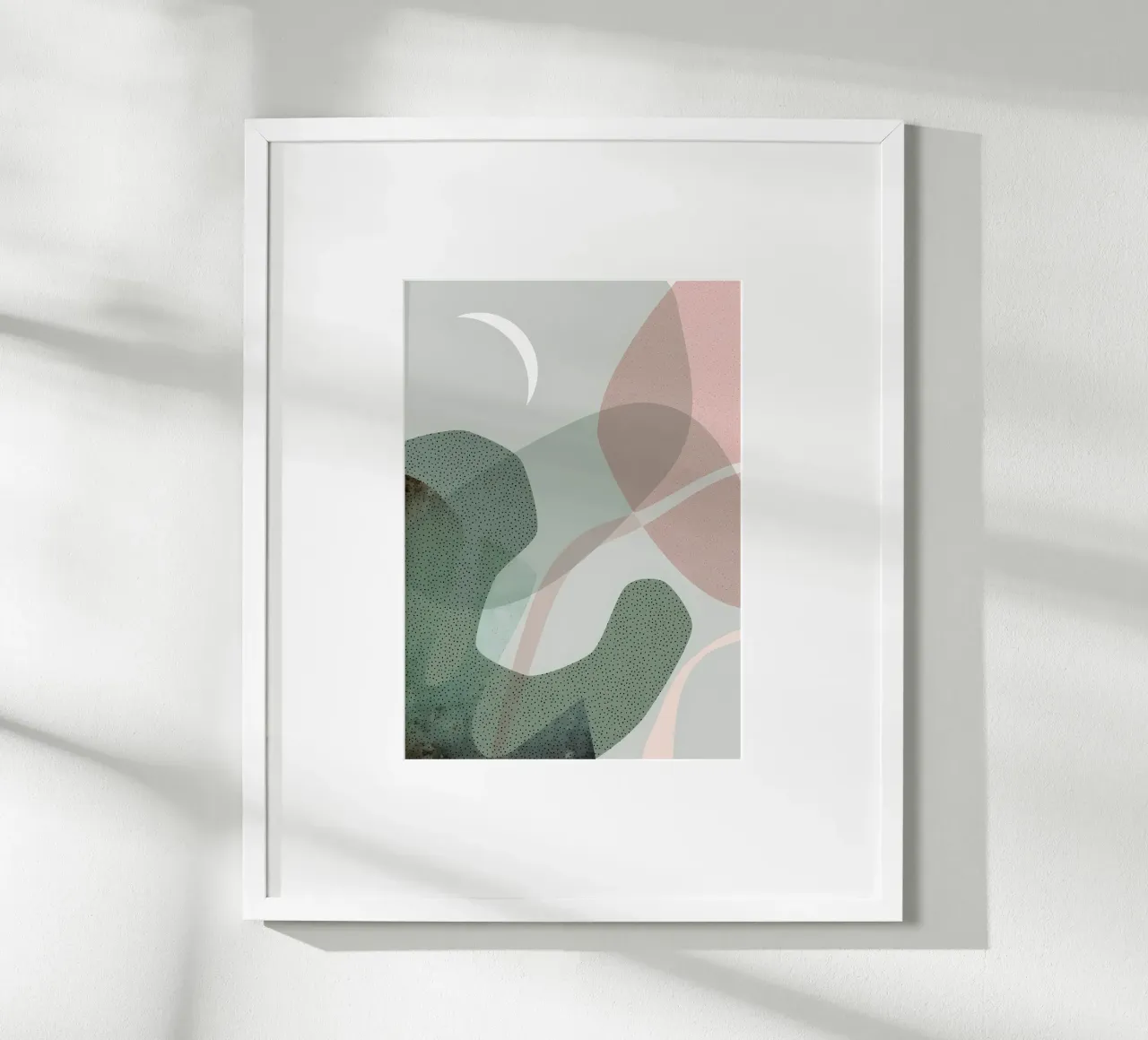 Estilo moderno de mediados de siglo poster con marco de plástico de Aiden Garcia