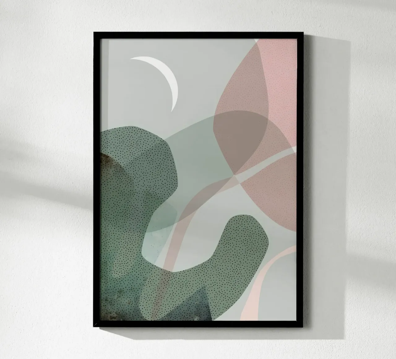 Estilo moderno de mediados de siglo poster con marco de plástico de Aiden Garcia