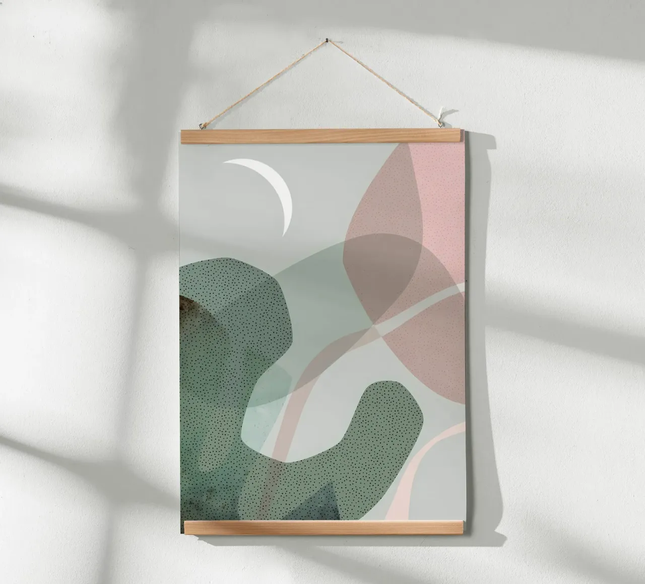 Estilo moderno de mediados de siglo poster con marco de plástico de Aiden Garcia