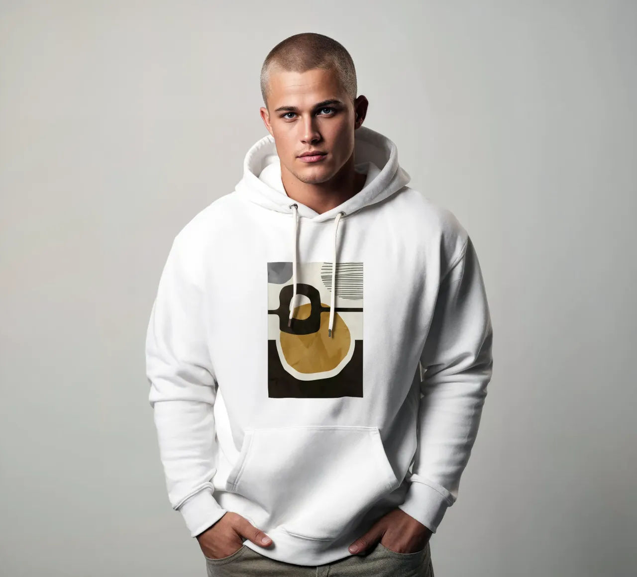 ASTRATTO ORGANICO 42D felpa con cappuccio da Aiden Garcia