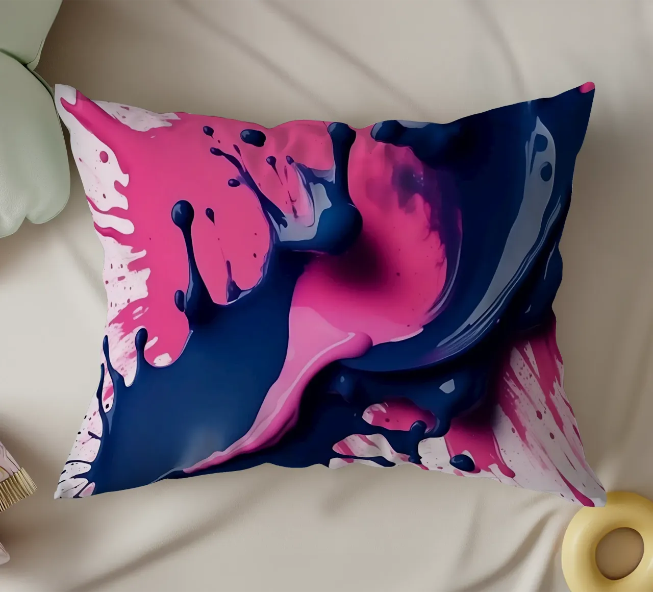 Schizzi di colore_4 cuscino da Pink- und LoveArt by LK
