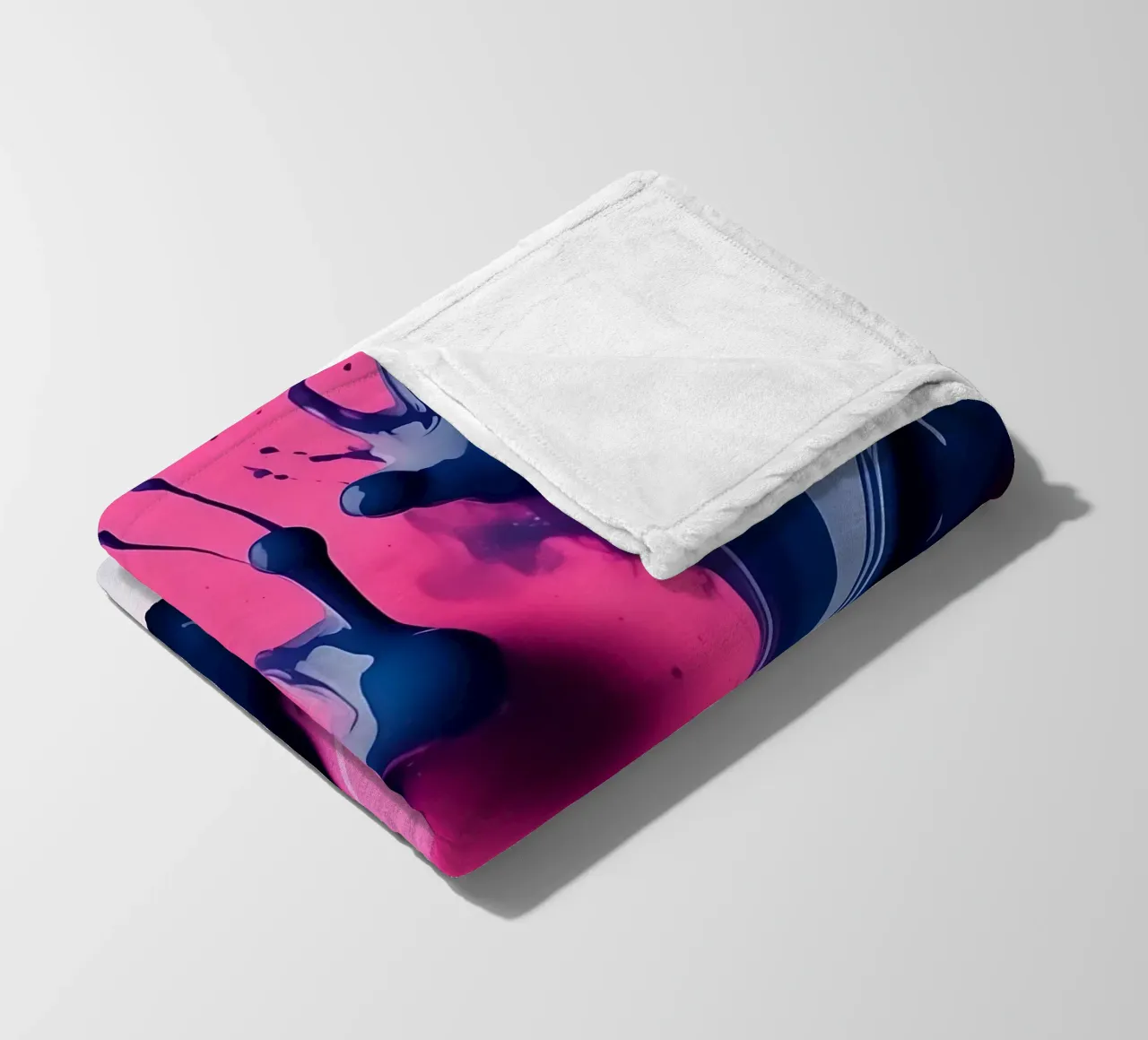 Schizzi di colore_4 coperta in pile da Pink- und LoveArt by LK